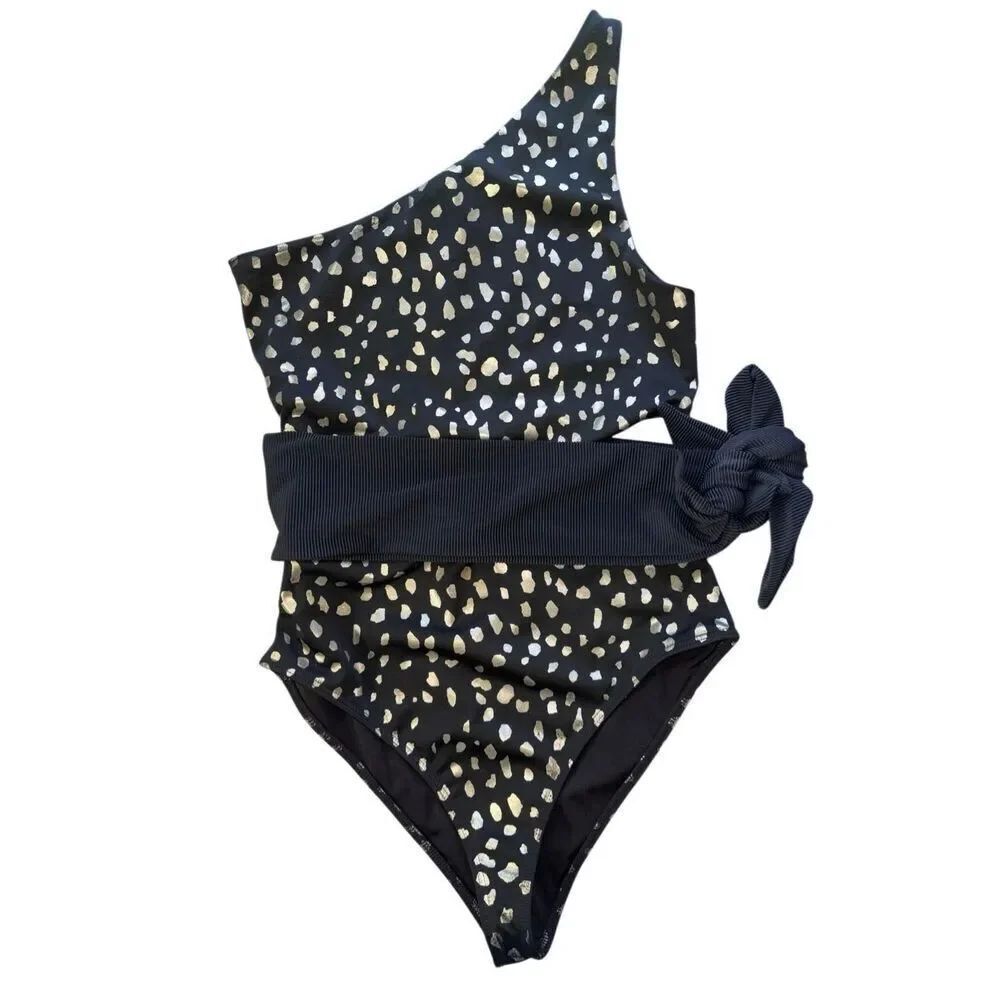 Beach Riot Claire One-Piece Swimsuit black small